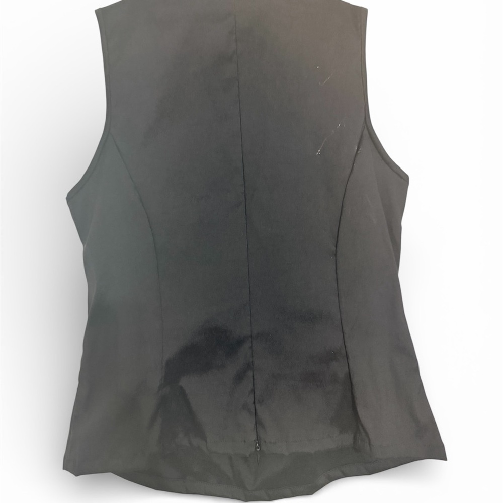 Laurence Kazar Black Draped Vest - Picture 2 of 4